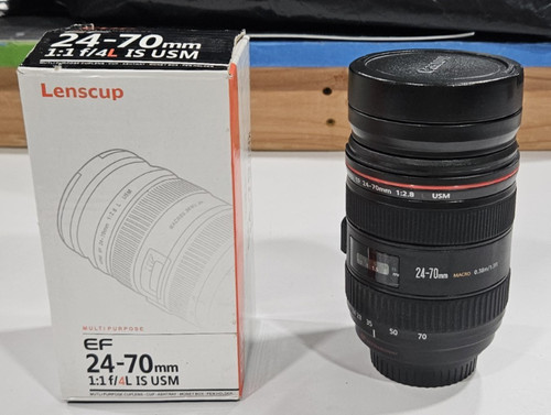 Canon camera lens coffee - canon,